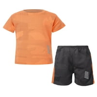 Yizyif Dečji dječaci brzo suhi sportski odijelo kratka majica s kratkim kratkim postavljanjem fudbalske