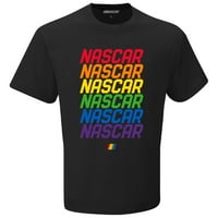 Muška karirana zastava Sportska crna Nascar logo Pride majica