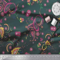 Soimoi Poly Georgette tkanina cvjetna i paisley ispis tkanina od dvorišta široko