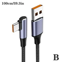 5a Brzi naboj USB C do USB tipa C Kabel Brzi kut za punjenje H 100W O2U6