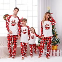 Verugu božićne pidžame za obitelj, aparat za božićne pidžame, klasični Xmas Ispis PJS setovi za spavanje,