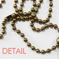 Citat Vidimo vas Art Deco modni ključ ogrlica privjesak privjesak ukrašen lanac