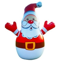 Santa na naduvavanju LED osvetljen PVC sretan lice za božićne pumpe za vrtić