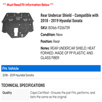 Stražnji podnaslovni štit - kompatibilan sa - Hyundai Sonata
