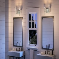 Luksuzna savremena svjetlost kupatila, 11,5h 12,5W, sa luxe industrijskim stilom, brušenim niklom, UHP