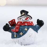 Biplut Ornament zanat široka primjena Lagana smola snjegović sa šal ukrasom za tržne centre izgled