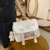 Toyella Slatka crtana prozirna jelly torba korejski stil Jednostavna ramena glasnik torba ženska torba