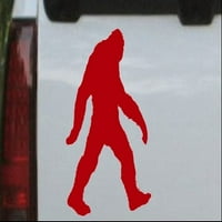 Bigfoot sasquatch monster ili kamion prozor naljepnica za laptop naljepnica za laptop crvena 5in 4.5in