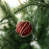 Yiining 1.8in ukrasi za božićne kuglice Bauble PVC Giant Nova godina Natal Xmas Dekoracije stabla penasti privjesak