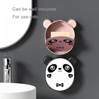Popvcly zidni sapun za odlaganje prekrivača, panda uzorak sapun sa zapuštenim rupom, za kućnu spavaonicu