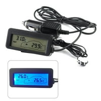 Termometar Termometar za automobile 12V digitalni backlight LCD automobil iznutra i izvana