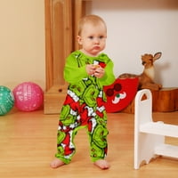 Naughty Božićna porodica Pajamas Podudarni setovi, par pidžama Podudaranje postavlja odrasli-zeleni