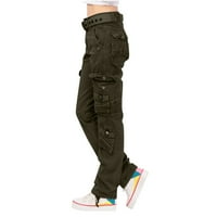 Žene Capris hlače Popust Dame Solid Hlače Pantalone Streetwear Jogger Džepni labavi kombinezoni Duge