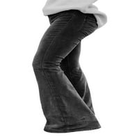 Langwyqu elastični struk žene slim fit flare hlače duge pantalone
