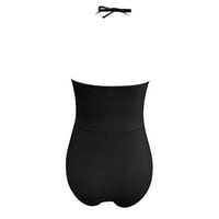Žene kupaće kostime Novo kupaći kostim od vrata više boja otvoreni uski konzervativni kupaći kostim