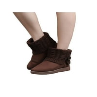 Lacyhop žene zimske tople plišane čizme klizanje na zatvorenim plijesnim čizme za gležnjeve casual comfort cipele