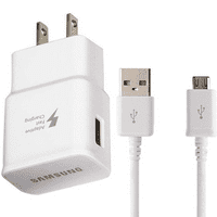 Prilagodljivi brzi zidni adapter Micro USB punjač za Alcatel Idol 4S prozori u paketu sa urbanim mikro USB kablom za kabel 6ft Super Brzi komplet za punjenje - bijeli