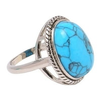 Prsten za muškarce i žene Fashion Dame Tirkizni prstenovi Vintage Boho Tirkise Nepravilni prstenovi
