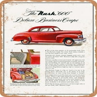 Metalni znak - Nash Deluxe Business Coupe Vintage ad - Vintage Rusty Look