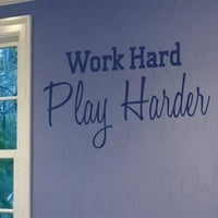 Tvrdi igrač HARDER - Inspirativni motivacijski nadahnjujući dječji sport - Vinil natpis za pismo, velika