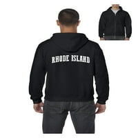 Muška dukserica pulover sa punim zip - Rhode Island