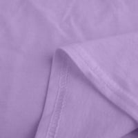 Košulje za žene Ženska modna majica Ležerne prilike kratkog rukava, puni purple xl