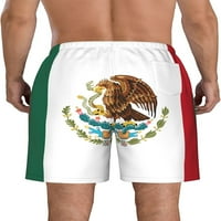Muška meksička zastava Swim deblice Brzo suho kupaći kostimi plaže s mrežnim oblogom i džepovima S-3XL