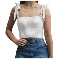 Pad džemperi za žene moderno fit džemper obrezivača casualere za djevojke za djevojčice bijeli xl