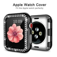 ANTANK Apple Watch Bands Women Glitter Metalni remen sa blikovanim dijamantskom zaštitnom futrolom za iWatch seriju 1