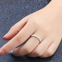 Prstenovi za žene Prstenje pokloni Muški angažman Inlay Tungsten Fashion Wedding Stvoreno Opal vjenčani prstenovi za vjenčanje prstenovi