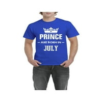- Muška majica kratki rukav, do muškaraca veličine 5xl - rođendanski poklon princ rođen je u julu
