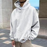 Aaiyomet muški duksevi Muška teška dukserica sa kapuljačom puna zip hoodie s džepom patentnih zatvarača,