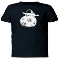 Crtani astronaut na mjesečevoj majici Muškarci -Image by Shutterstock, muški XX-Large