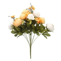Outfmvch Početna i kuhinja Bouquet Vintage Artificial Peony Silk Cvijeće Bouquet za ukras