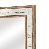 Dvokrevetno ogledalo sa najnižim kvadratnim zrcalom, retro stilsko gvožđe zidno ogledalo za kupatilo,