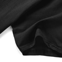 Čista pamučna majica Naruto štampanje kratkih rukava, majica pokloni za muškarce i dječake, plus veličina crna odjeća