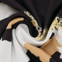 Penskeiy Žene Ležerne prilike Plus size Ispiši džepove V-izrez Maxi Duga haljina Ležer