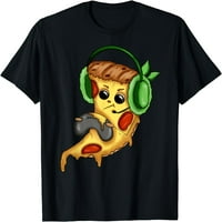 Pizza Gamer Love Play Video Games Funny Controller slušalica Majica
