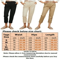 Avamo ženske ležerne hlače sa čvrstim bojama Hlače hlače visoke struke pantalone