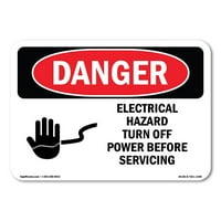 Znak opasnosti - Električna opasnost isključite napajanje