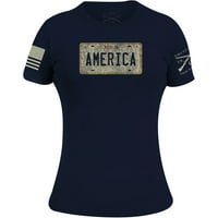 Grunt stil ženske košulje za žensku košulju - 3xl - mornarica