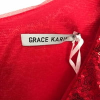 Grace Karin crvena veličina srednje sekvence Duljina koljena bez rukava bez rukava
