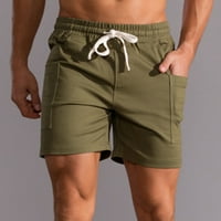 Ljetni teški momak muške vanjske modne sportske casual košarkaške kratke hlače za trčanje kratke hlače vojska zelena xxxl