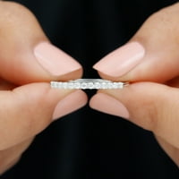 CT Moissite Pojačavač prstena za žene za žene, srebrna srebra, SAD 7.50
