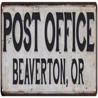 Beaverton ili poštanski ured metalni znak Vintage 106180011305