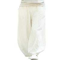 Grianlook Ženske duge hlače Čvrste pantalone u boji Visoko struk Loongewear Dame Ladies Lapeo Palazzo