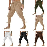 Muške srednjovjekovne renesanse gusarske banjske hlače Gotic Cosplay kostim pantalone