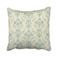 Plavi vintage Damask Stari antikni cvjetni barokni luksuzni klasični cvjetni jastučni listovac