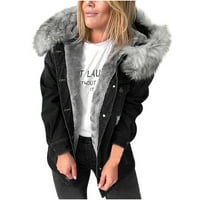 Voncos lagane jakne za žene odobrenje - odjeća moda plus veličina casual labava ženskih kaputa crna