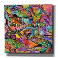 Epic grafiti 'Dino - Moćda' od Dean Russo, Platno Zidna umjetnost, 18 x26